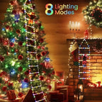 Kletternder Weihnachtsmann mit LED-Lichterkette – Festliche Deko für Ihr Zuhause Mivoza Deutschland