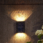 Solar-LED-Wandlampe – Warmes Licht ohne Kabel (4er-Set)