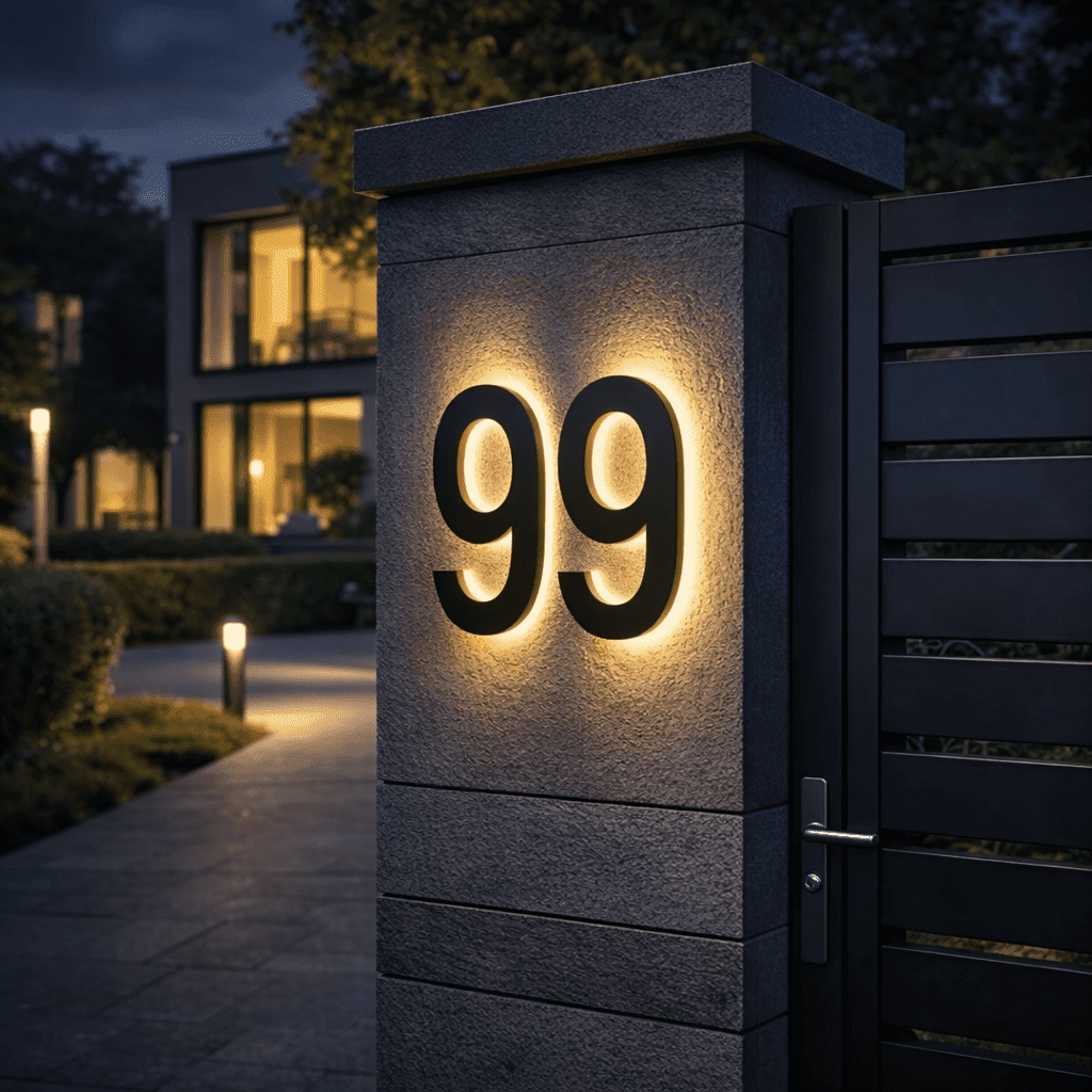 LED-Hausnummer – Gut sichtbar bei Tag und Nacht