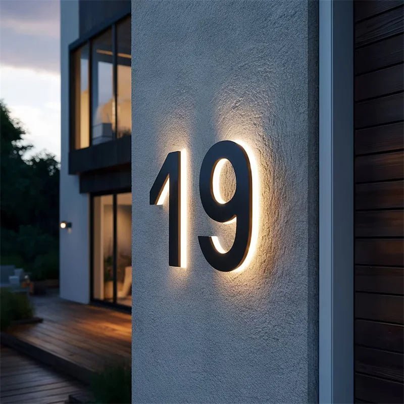 LED-Hausnummer – Gut sichtbar bei Tag und Nacht