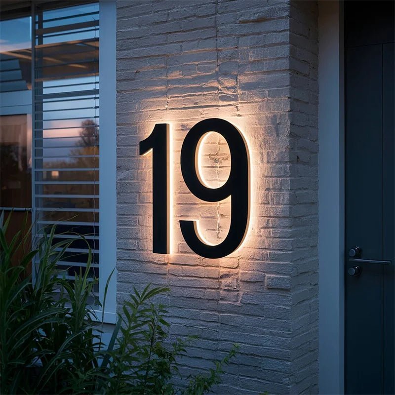 LED-Hausnummer – Gut sichtbar bei Tag und Nacht
