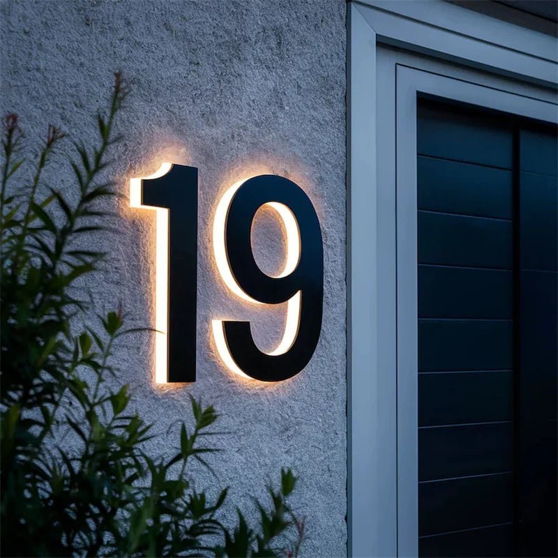 LED-Hausnummer – Gut sichtbar bei Tag und Nacht