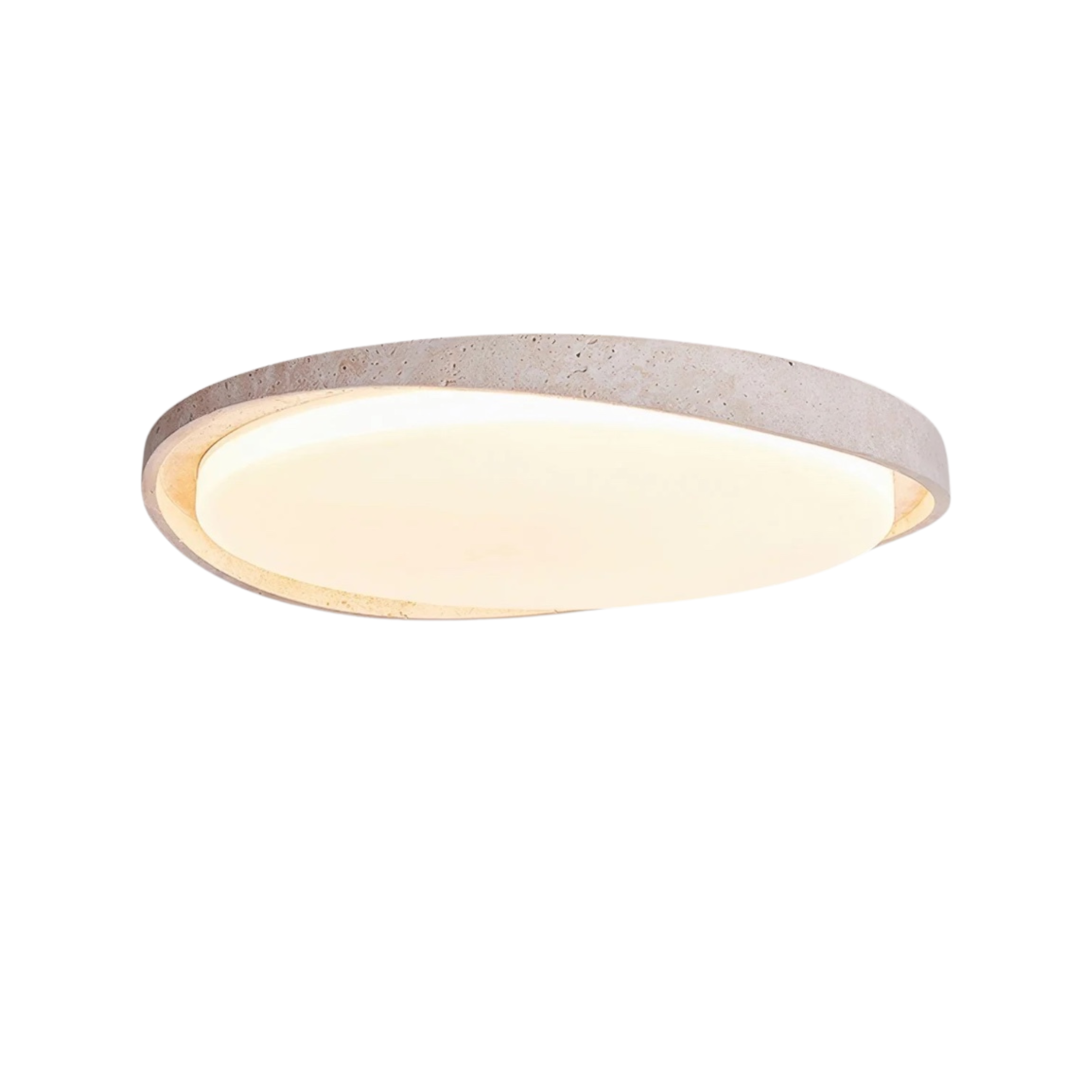 Ceiling lamp with stone look – Soft, even light