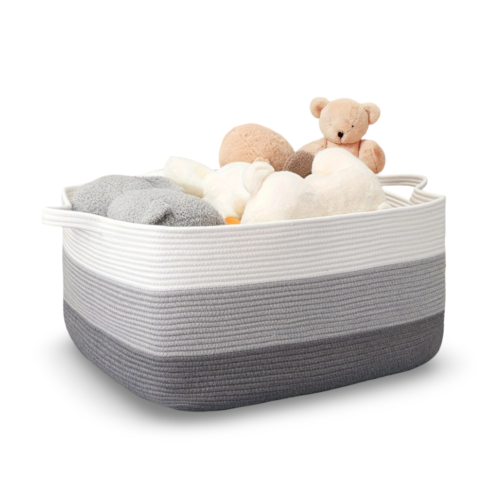 Textil-Aufbewahrungskorb 45L – Decken- und Wäsche-Organizer