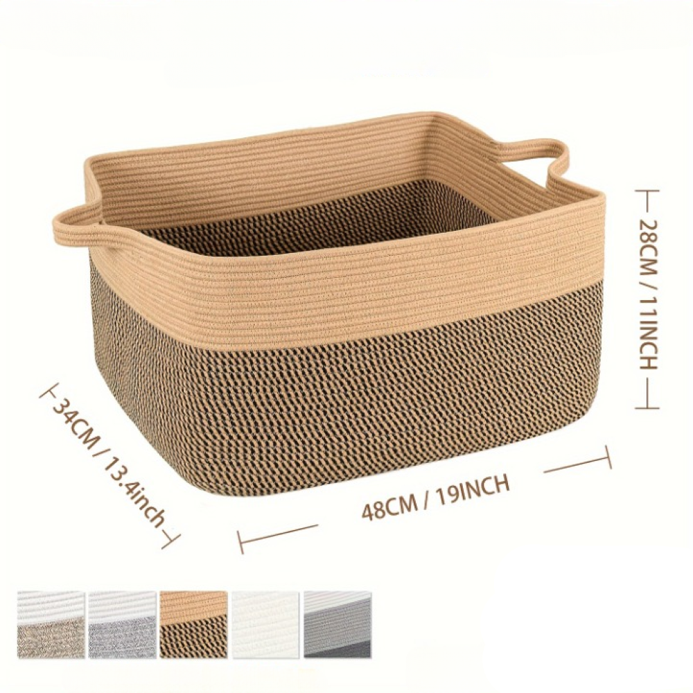 Textil-Aufbewahrungskorb 45L – Decken- und Wäsche-Organizer