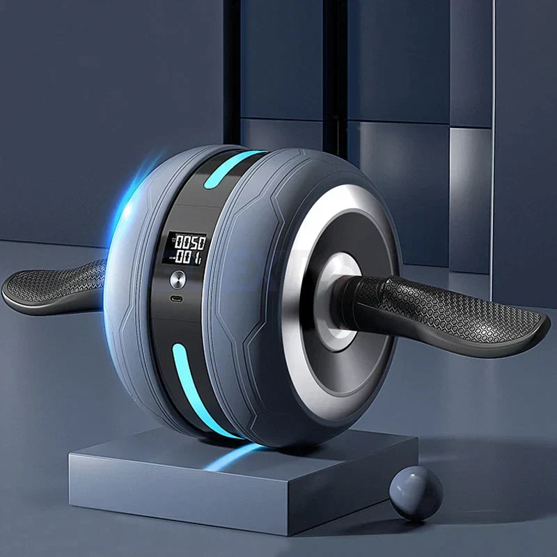 Ab wheel with automatic return and counting function