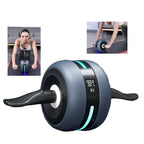 Ab wheel with automatic return and counting function