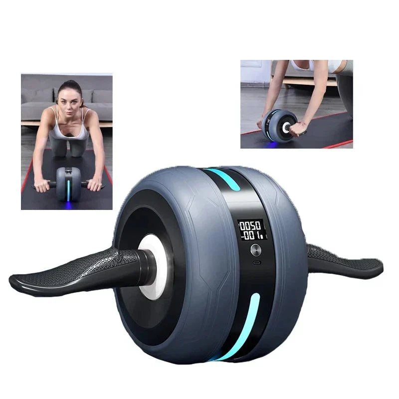 Ab wheel with automatic return and counting function