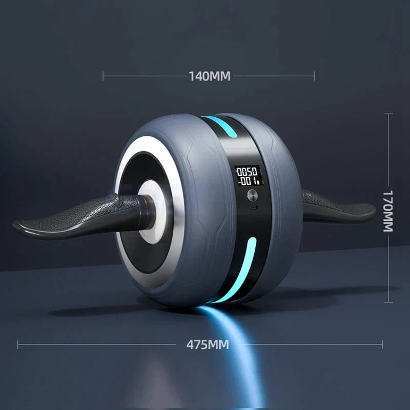 Ab wheel with automatic return and counting function