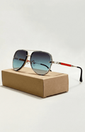 Aviator-Sonnenbrille mit UV400-Schutz und Entspiegelung