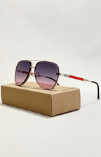 Aviator-Sonnenbrille mit UV400-Schutz und Entspiegelung