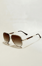 Aviator-Sonnenbrille mit UV400-Schutz und Entspiegelung