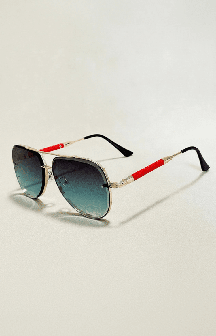Aviator-Sonnenbrille mit UV400-Schutz und Entspiegelung