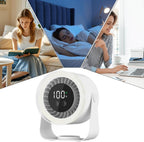 Tischventilator mit 10 Stufen, LED-Display und Nachtlicht