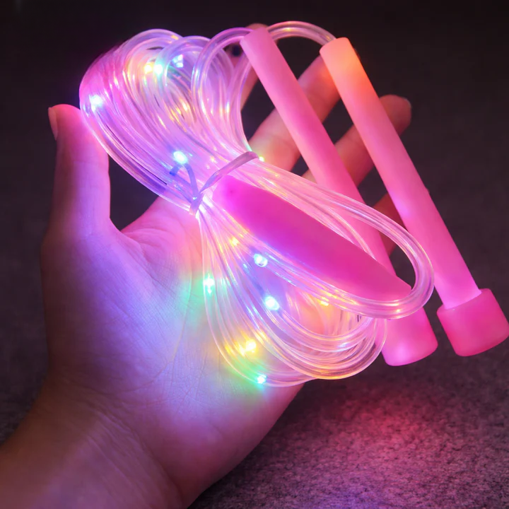 LED Springseil mit Lichteffekt – verstellbar