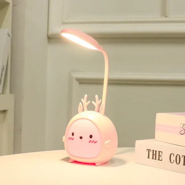 Cartoon-LED-Schreibtischlampe mit flexiblem Hals – sanftes Licht für die Augen