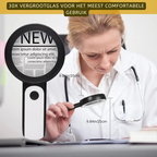 Illuminated Hand Magnifier – 85 mm Lens with 18 LEDs