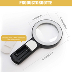 Illuminated Hand Magnifier – 85 mm Lens with 18 LEDs