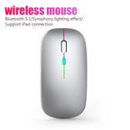 Kabellose Maus mit RGB-LED-Beleuchtung – ohne Batterien