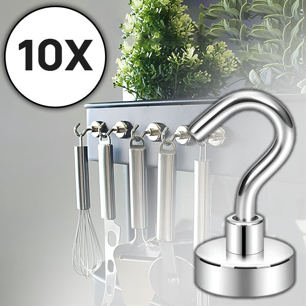 Magnetic Hooks 10 kg Load Capacity
