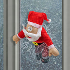 Santa Claus window decoration with crash effect, moves in response to sounds