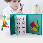 Magnetic Wooden Tangram Puzzle for Children