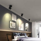 LED ceiling spotlight black and white – swivel and modern