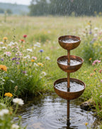 Regenfänger 3-stufig aus Metall für Garten