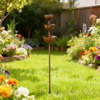 Regenfänger 3-stufig aus Metall für Garten