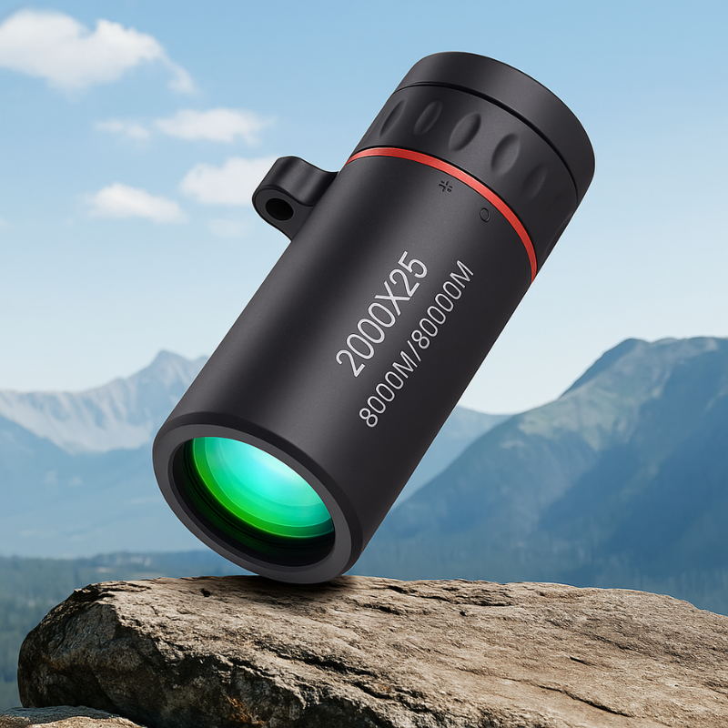 Monokular-Teleskop 2000x25 HD mit Handyhalterung