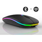 Kabellose Maus mit RGB-LED-Beleuchtung – ohne Batterien