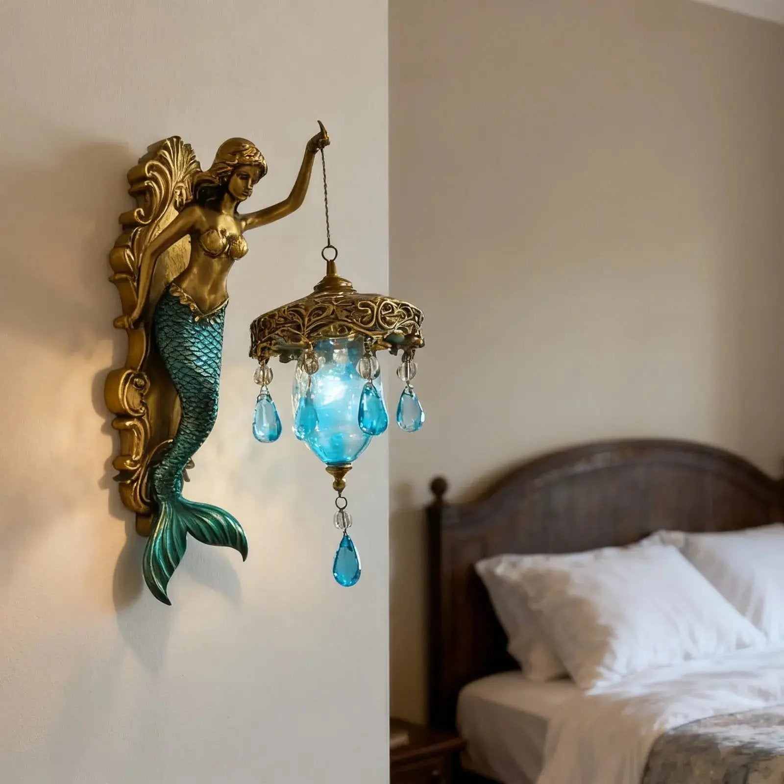 Barock Meerjungfrau Wandleuchte — Eleganz & Luxus für Wohnräume Mivoza Deutschland