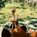 Metall-Windrad „Rockband“ – Bewegte Gartendeko mit Charakter Mivoza Deutschland