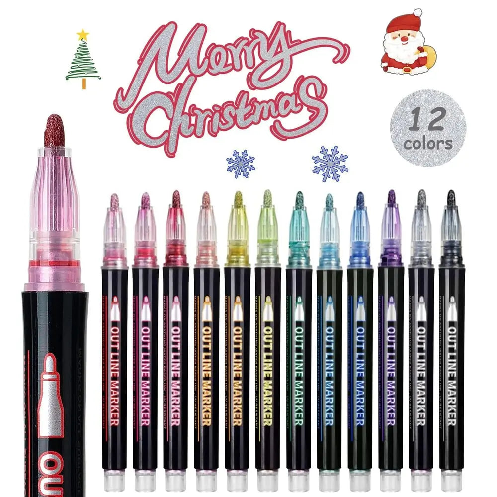 Metallic-Marker Set – Kreative Effekte auf jedem Untergrund Mivoza Deutschland