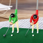 Mini-Golf-Set für drinnen mit Golfspieler-Figur