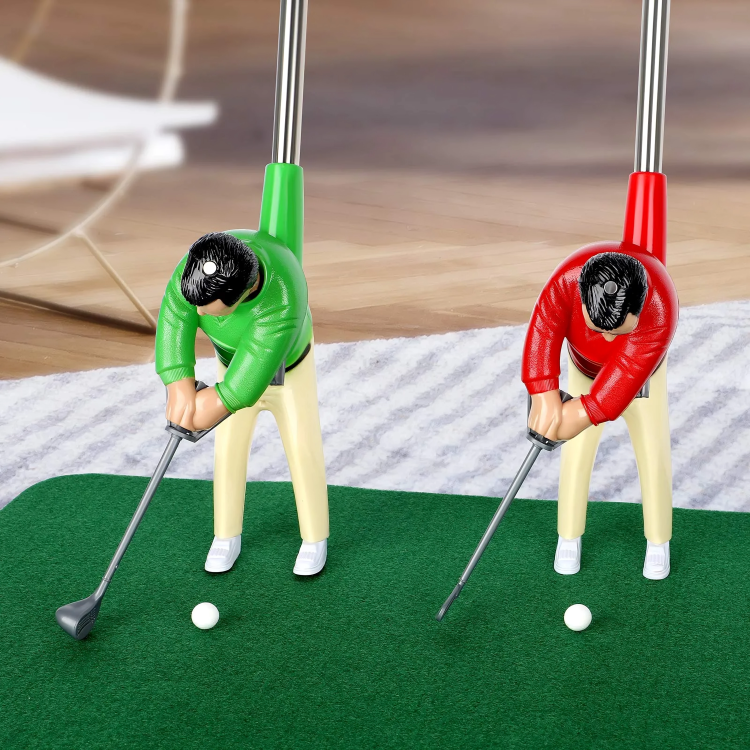 Mini-Golf-Set für drinnen mit Golfspieler-Figur