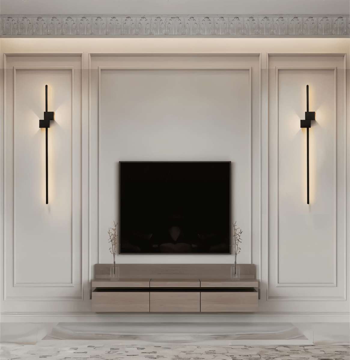 LED-Wandleuchte mit linearer Lichtführung – Modernes Design