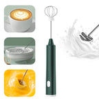 USB rechargeable mini hand mixer with 3 speed settings