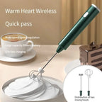 USB rechargeable mini hand mixer with 3 speed settings