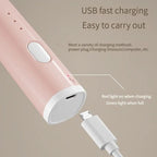 USB rechargeable mini hand mixer with 3 speed settings