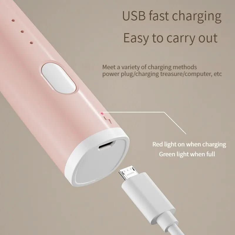 USB rechargeable mini hand mixer with 3 speed settings