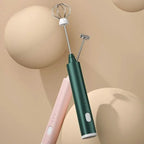 USB rechargeable mini hand mixer with 3 speed settings