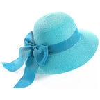 Women's sun hat with bow