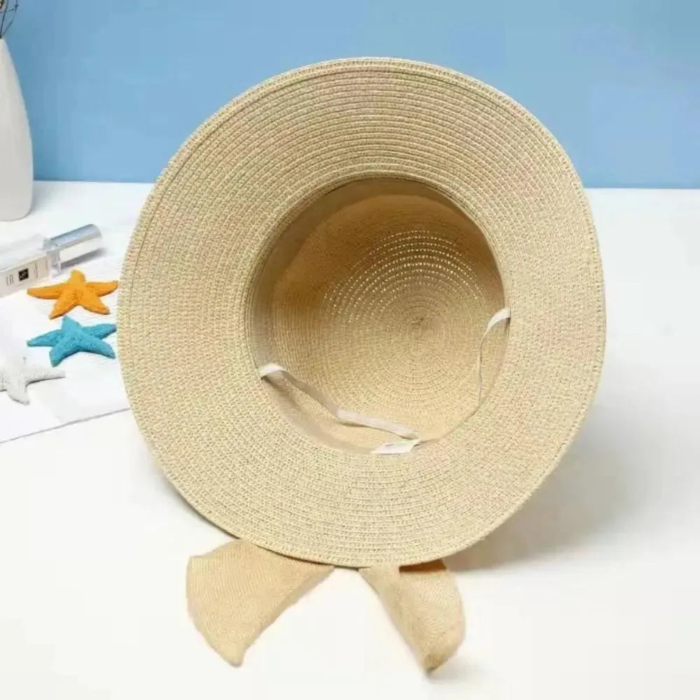 Women's sun hat with bow
