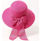 Women's sun hat with bow