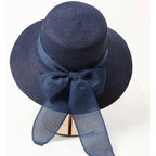 Women's sun hat with bow