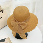 Women's sun hat with bow