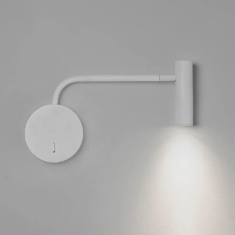 LED Wandleuchte schwenkbar mit flexiblem Arm für Leseecke
