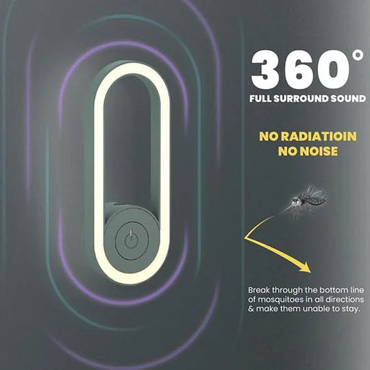 Ultraschall-Mückenvertreiber 360° – Lautlos, strahlungsfrei