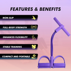 Resistance trainer for full-body workout with latex bands